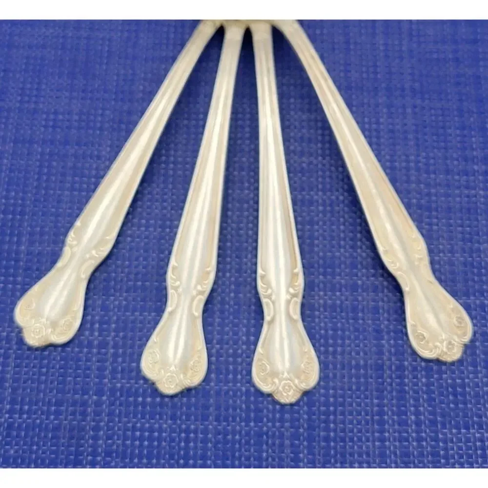 Rogers Brothers Daybreak Elegant Lady Set of 4 Dinner Forks Reinforced Plate IS